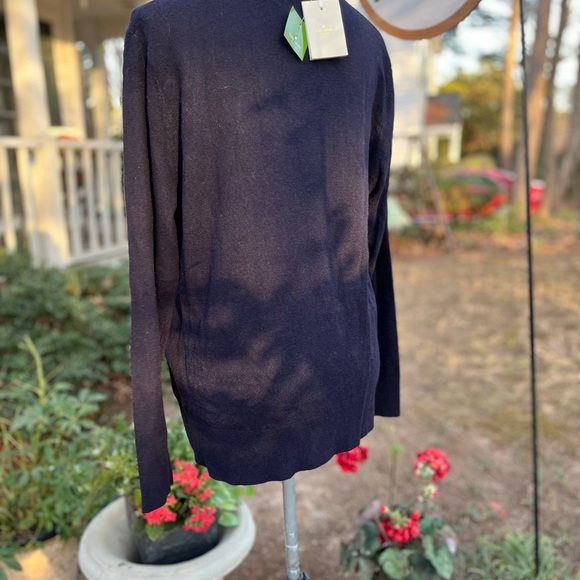 Kate Spade ♠️ Constellation Las Vegas Sweater, Rich Navy, XL, NWT - Picture 5 of 9